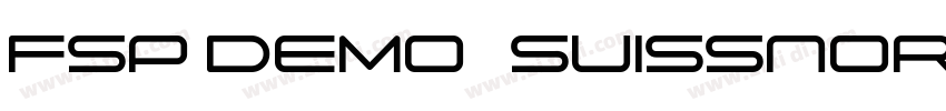 FSP DEMO   Suissnord字体转换